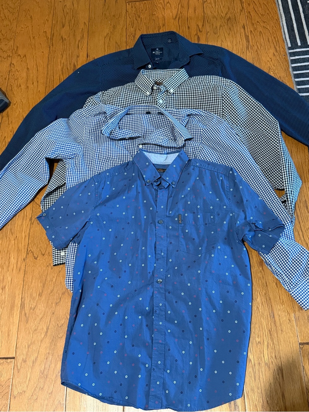 4 Ben Sherman Button-Up Shirts - Lot!